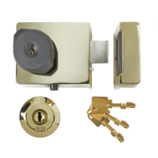 UNION 4L67E Auto Deadlocking AVA Rimlock 60mm  - Polished Brass