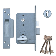 UNION Wellington 4G 6 Lever Sashlock 4GB Left Handed Lock Thumbturn Escutcheon And Lever Handles - Stainless Steel