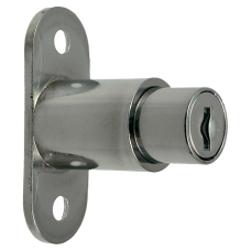 L&F 5862 Sliding Door Lock 24mm NP Keyed To Differ 