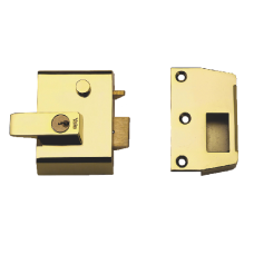 YALE No.1 & No.2 Auto Deadlocking Nightlatch 40mm / PB  - Brasslux