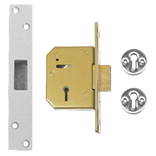 UNION C-Series 3G115 5 Lever Deadlock 67mm Keyed Alike  - Satin Chrome