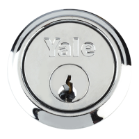 YALE 1109 Rim Cylinder  Keyed To Differ  - Satin Chrome