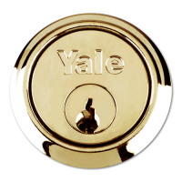 YALE 1109 Rim Cylinder  MK EAS  - Polished Brass