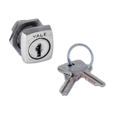 YALE S236 Nut Fix Camlock 19mm Keyed To Differ - Chrome Plated