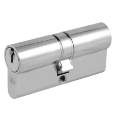 UNION 2X18 Euro Double Cylinder 65mm 32.5/32.5 27.5/10/27.5 Keyed To Differ  - Satin Chrome