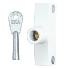 ERA 801 & 802 Automatic Window Snap Lock  Std Key 1 Lock + 1 Key  - White