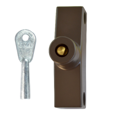 ERA 801 & 802 Automatic Window Snap Lock  Std Key 1 Lock + 1 Key  - Brown