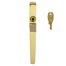 ERA 808 Locking Casement Window Handle  - Polished Brass