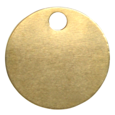 KEYS OF STEEL Pet Tag Discs PB 32mm - Brass