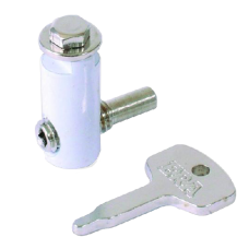 ERA 829 Metlock Window Handle Lock  2 Locks + 1 Key  - White