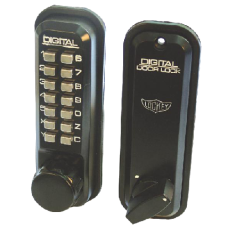 LOCKEY 2210 Series Digital Lock With Mortice Dead Bolt  Marine Grade - Black