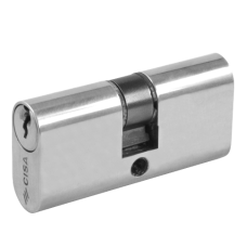 CISA C2000 Small Oval Double Cylinder 55mm 27.5/27.5 22.5/10/22.5 Keyed To Differ  - Nickel Plated