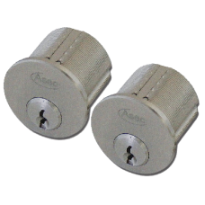 ASEC Kite Screw In Cylinder  KA Pair  - Nickel Plated