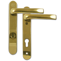 ASEC Kite Secure PAS24 2 Star 220mm Lever/Lever Door Furniture  - Gold