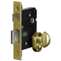 ASEC BS8621 Key & Turn Euro Mortice Sashlock 76mm Keyed To Differ  - Polished Brass