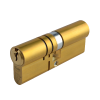 ASEC Kite Elite 3 Star Snap Resistant Double Euro Cylinder 75mm 35Ext/40 30/10/35 Keyed To Differ  - Satin Brass