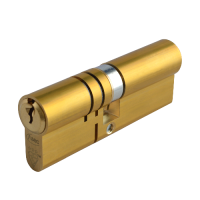 ASEC Kite Elite 3 Star Snap Resistant Double Euro Cylinder 80mm 35Ext/45 30/10/40 Keyed To Differ  - Satin Brass