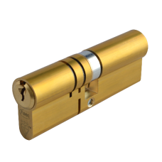 ASEC Kite Elite 3 Star Snap Resistant Double Euro Cylinder 85mm 40Ext/45 35/10/40 Keyed To Differ  - Satin Brass