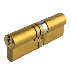 ASEC Kite Elite 3 Star Snap Resistant Double Euro Cylinder 95mm 55Ext/40 50/10/35 Keyed To Differ  - Satin Brass