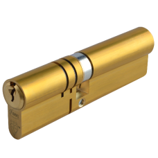 ASEC Kite Elite 3 Star Snap Resistant Double Euro Cylinder 105mm 45Ext/60 40/10/55 Keyed To Differ  - Satin Brass