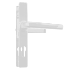 ASEC 70 Lever/Lever Door Furniture To Suit Ferco - 205mm Backplate  - White