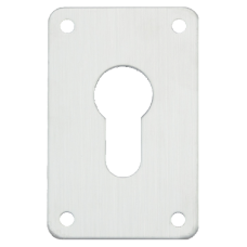 ASEC Screw On 45mm x 70mm Euro Escutcheon  - Satin Chrome