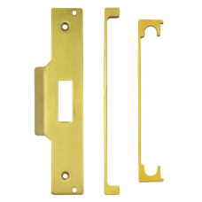 ASEC Mortice Nightlatch Rebate Kit 13mm  - Polished Brass