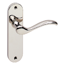 ASEC URBAN Washington Lever on Plate Latch Door Furniture  - Polished Nickel