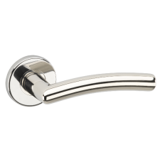 ASEC URBAN Philadelphia Lever on Round Door Furniture  - Polished Nickel