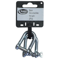 ASEC Steel Dee Shackles 8mm - Zinc Plated