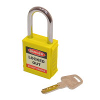 ASEC Safety Lockout Tagout Padlock  - Yellow