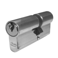 ASEC 5-Pin Euro Double Cylinder 70mm 35/35 30/10/30 Keyed To Differ  - Nickel Plated