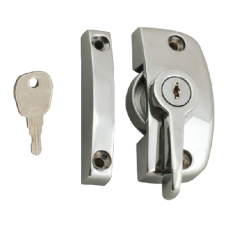 ASEC Window Pivot Lock  Locking With 8.5mm Keep - Chrome Plated