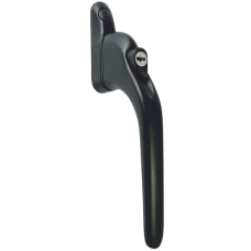 ASEC Espag Inline Handle With Spindle  40mm Spindle - Black