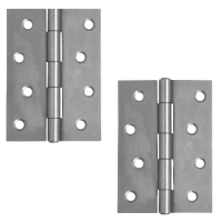 ASEC Strong Butt Hinge 75mm 1 Pair - Satin Chrome