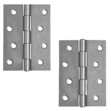 ASEC Strong Butt Hinge 100mm 1 Pair - Satin Chrome