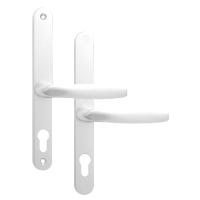 ASEC 68mm Lever UPVC Door Furniture No Snib  - White