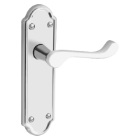 ASEC URBAN San Francisco Lever on Plate Latch Door Furniture  - Satin Nickel