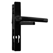 ASEC 70 Lever/Lever Door Furniture To Suit Ferco - 200mm Backplate  - Black