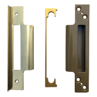 ASEC Rebate To Suit Asec 50mm 5 Lever Deadlock 13mm  - Polished Brass