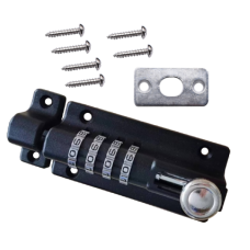 ASEC Combination Tower Bolt 4 Wheel Combination - Black