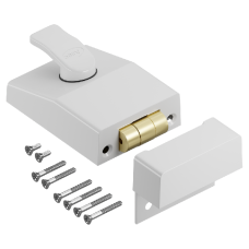 ASEC AS12 Rollerbolt Nightlatch 60mm WHT Case Only - White