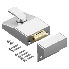 ASEC AS12 Rollerbolt Nightlatch 60mm Case Only - Satin Chrome