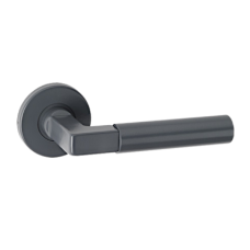 ASEC URBAN San Diego Lever on Round Rose Door Furniture - Slate Grey