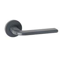 ASEC URBAN Utah Lever on Round Rose Door Furniture - Slate Grey