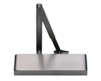 ASEC Architectural Size 2-4 Door Closer With Backcheck CE UKCA FD120 C W Cover & Arm Silver