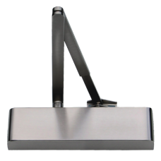 ASEC Architectural Size 2-4 Door Closer With Backcheck CE UKCA FD120 C W Cover & Arm Silver