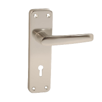 ASEC Stafford Plate Furniture Lever Lock Handle Polished Anodised Aluminium