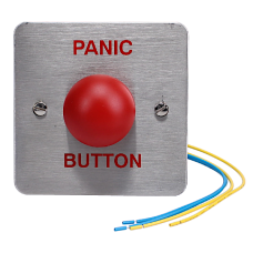 ASEC Red Dome Panic Button Flush Fit Stainless Steel