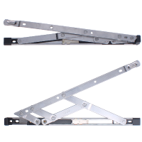 ASEC Restricted Top Hung Friction Hinge Pair 17mm 300mm - Stainless Steel